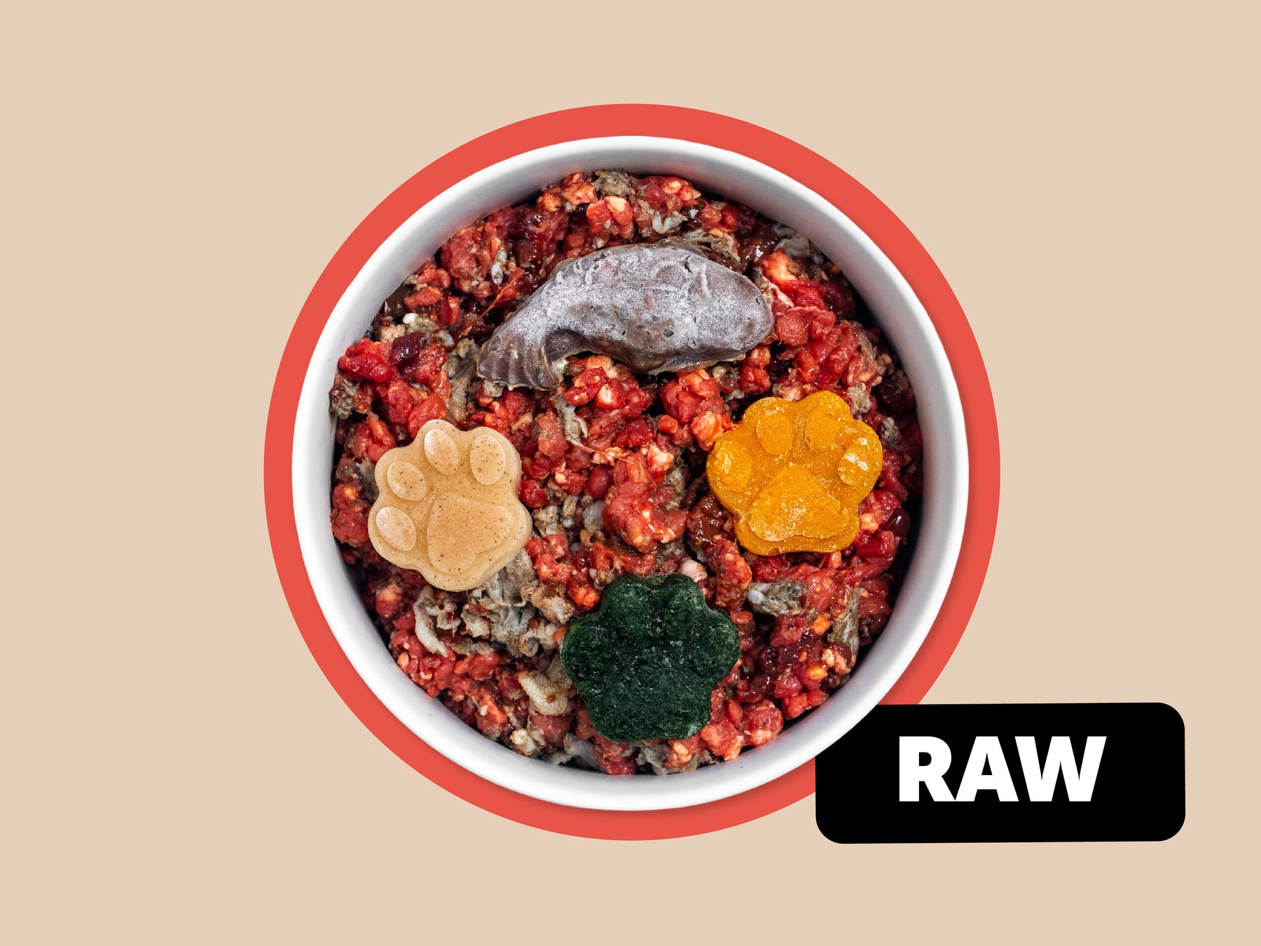 The K9 Kitchen raw dog food bowl